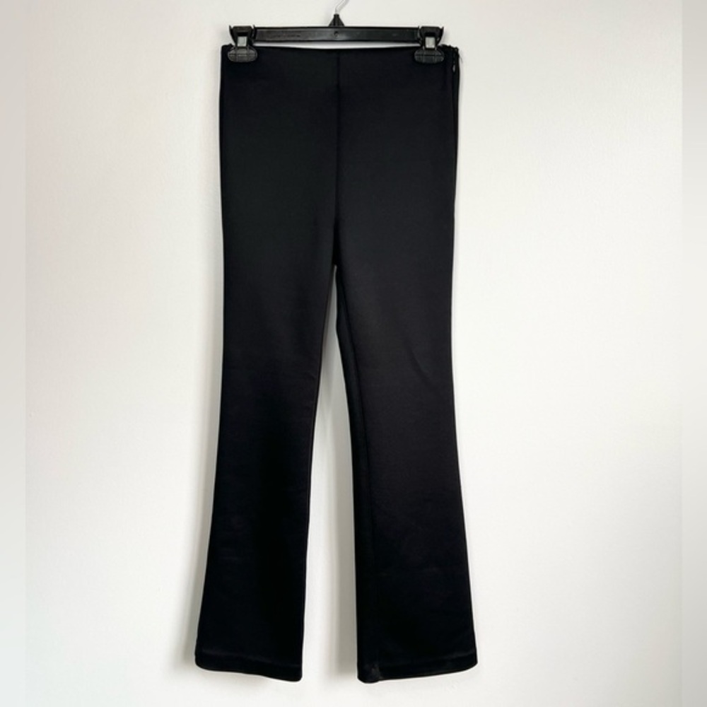 SPRWMN Size S • Black Wide Leg Polyester Pant.